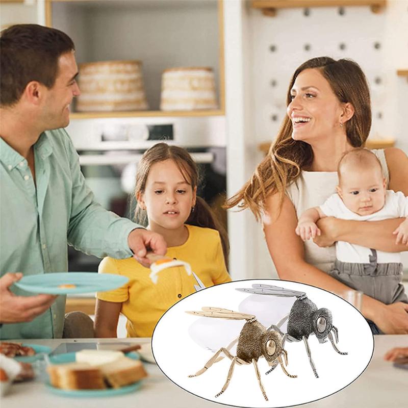 Storage Bottles & Jars Restaurant Dining Table Honey Jar Bee Shape Simulated Mini Wing Lid Non Slip Durable Gift Home Kitchen With Spoon Ret