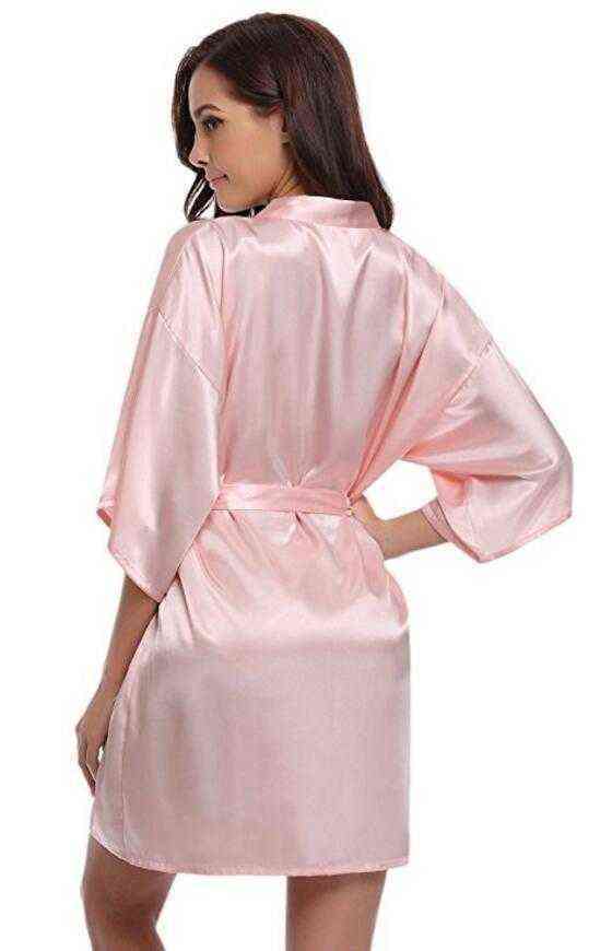 Nxy Sexy Underwear Rb032 2018 Nieuwe Zijden Kimono Badjas Vrouwen Zijde Bruidsmeisje Gewaden Sexy Marineblauw Satijn Robe Dames Kamerjassen 0401
