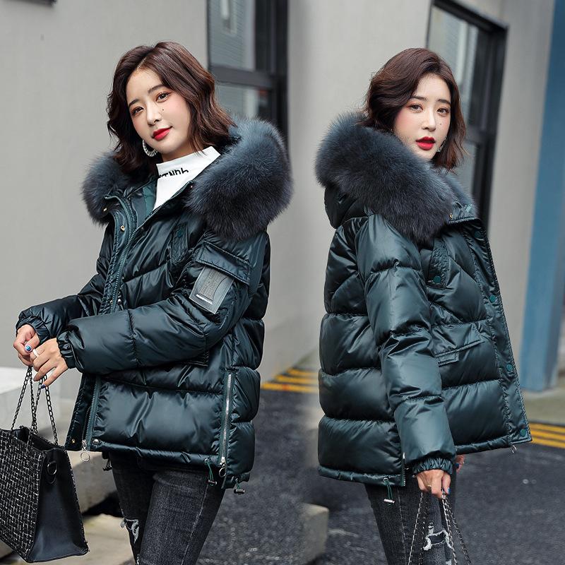 Women's Trench Coats Big Fur Collar Down Jacket Women Winter Overcoat Bright For Coat Puffer HoodedWomen's, Black
Women's Trench Coats Big Fur Collar Down Jacket Women Winter Overcoat Bright For Coat Puffer HoodedWomen's, Black