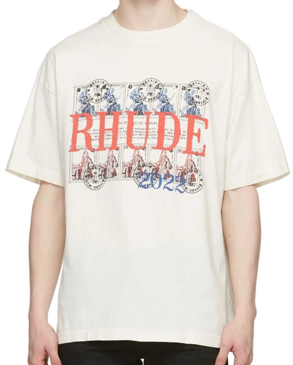 2022 New Fashion Brand Rhude Men' and Women' t Shirts High Version Summer American Oil Painting Clock Coconut Tree Print Short Sleeve, White
2022 New Fashion Brand Rhude Men' and Women' t Shirts High Version Summer American Oil Painting Clock Coconut Tree Print Short Sleeve, White