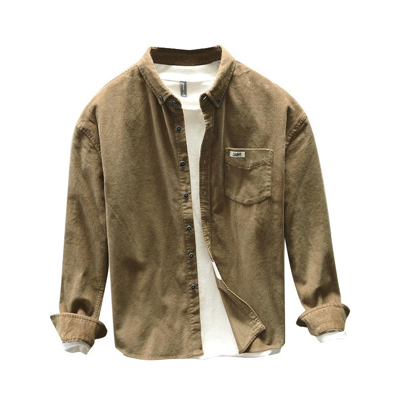 Men's Casual Shirts Corduroy Men For Clothing Harajuku Brown Shirt Korean Style Long Sleeve Vintage Clothes StreetwearMen's, Black
Men's Casual Shirts Corduroy Men For Clothing Harajuku Brown Shirt Korean Style Long Sleeve Vintage Clothes StreetwearMen's, Black