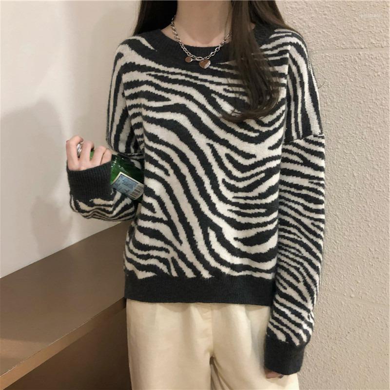 Women's Sweaters Women's Sweater Zebra Pattern Korean Fashion O-Neck Casual Women Clothing Retro Winter Harajuku Top FemaleWomen's Jemi2, Black
Women's Sweaters Women's Sweater Zebra Pattern Korean Fashion O-Neck Casual Women Clothing Retro Winter Harajuku Top FemaleWomen's Jemi2, Black