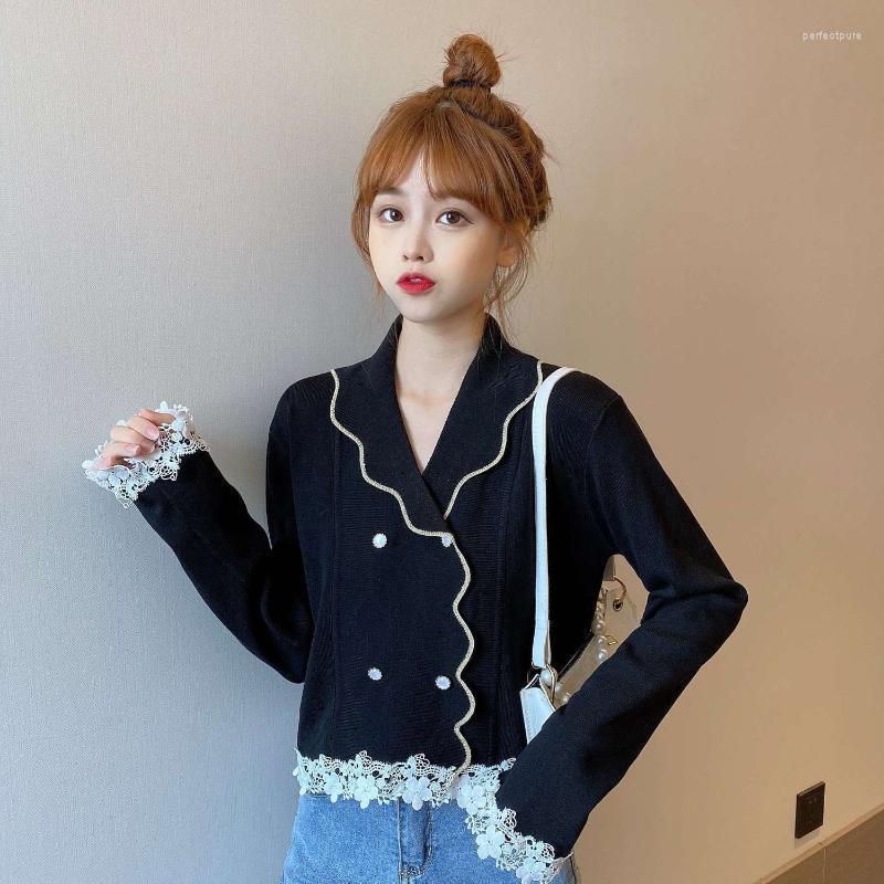 Women' Knits & Tees Woman Sweaters Pull Hiver 2022 Stitching Lace Knitwear Top Autumn Femme Chandails Perf22, Black
Women' Knits & Tees Woman Sweaters Pull Hiver 2022 Stitching Lace Knitwear Top Autumn Femme Chandails Perf22, Black