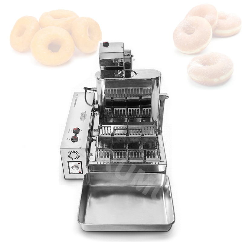 2Kw Electric Doughnut Frying Machine 4 Rows Commercial Automatic Stainless Steel
