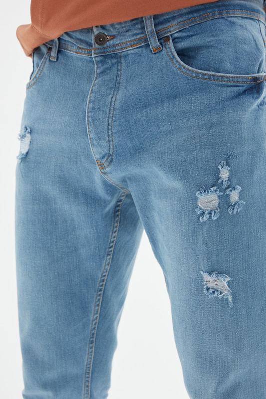 Trendyol Male Slim Fit Destroylu Jeans TMNAW22JE0049 220328