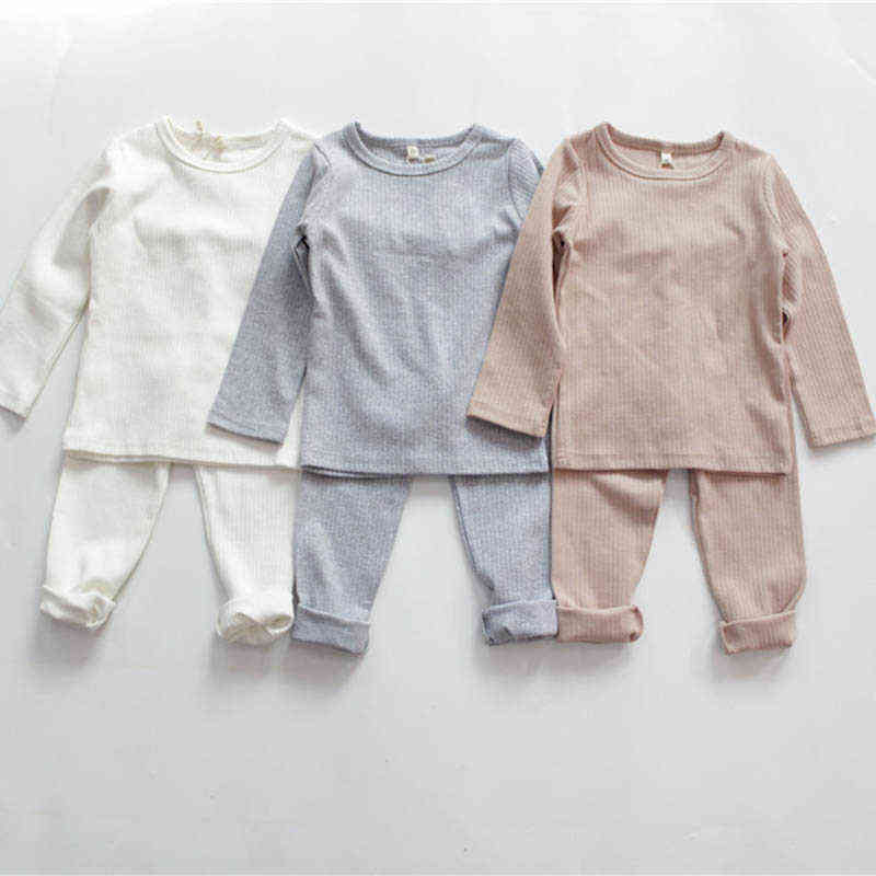 Children Home Suit Spring Autumn Baby Girls Boys Clothes Set Solid Long Sleeve T-shirtPants Kids Cotton Pajamas Suit L220715, 30710 white
Children Home Suit Spring Autumn Baby Girls Boys Clothes Set Solid Long Sleeve T-shirtPants Kids Cotton Pajamas Suit L220715, 30710 white