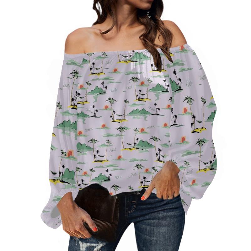 Women' Blouses & Shirts Lantern Sleeve Chiffon Polynesian Tribal Clothing Light Pink Coconut Palm Print Women Sexy Off Shoulder Slim Long T, Lst51115x25
Women' Blouses & Shirts Lantern Sleeve Chiffon Polynesian Tribal Clothing Light Pink Coconut Palm Print Women Sexy Off Shoulder Slim Long T, Lst51115x25
