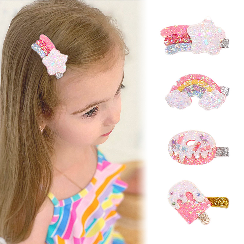Baby Hair Clips for Child Girls Sequins Rainbow Star Hairpin Barrette Kids Boutique Children Hair Accessories Ins, Mix randomly
Baby Hair Clips for Child Girls Sequins Rainbow Star Hairpin Barrette Kids Boutique Children Hair Accessories Ins, Mix randomly