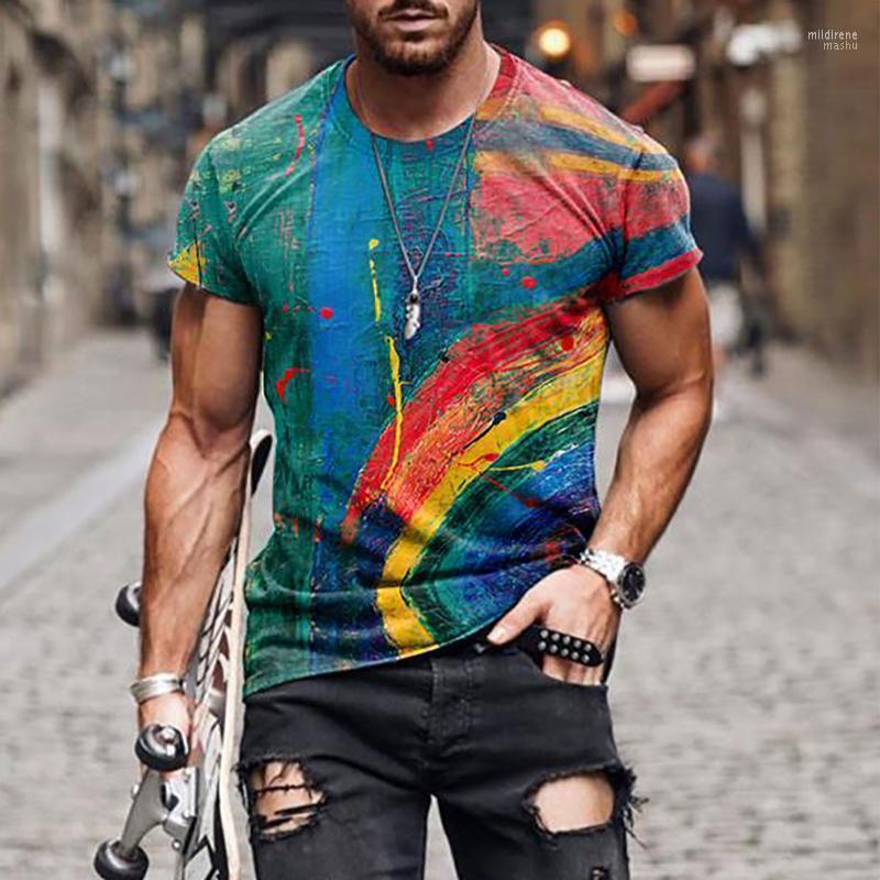 Men' T-Shirts Rainbow Print T Shirt Streetwear Summer Short Sleeve For Men Casual Round Neck Hip Hop Tee Mujer Camisetas Mild22, Green
Men' T-Shirts Rainbow Print T Shirt Streetwear Summer Short Sleeve For Men Casual Round Neck Hip Hop Tee Mujer Camisetas Mild22, Green