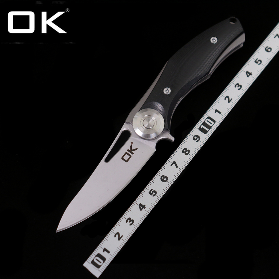 OK-E2 Mini G10 Handle D2 Blade Bearing Folding Knife Outdoor Camping Hunting Pocket Tactical Self Defense EDC Tool Knife
OK-E2 Mini G10 Handle D2 Blade Bearing Folding Knife Outdoor Camping Hunting Pocket Tactical Self Defense EDC Tool Knife