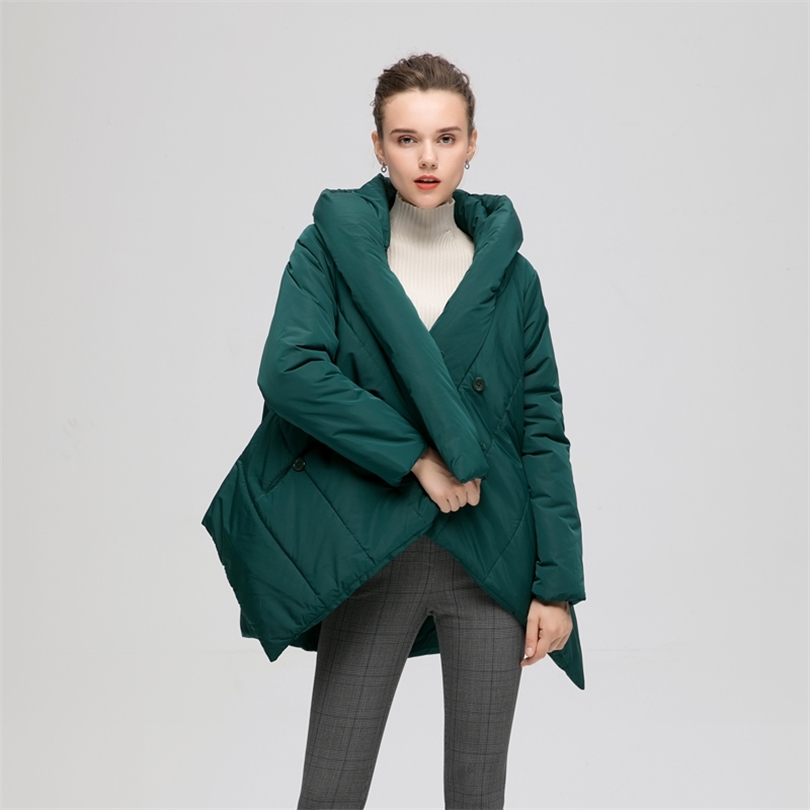 YVYVLOLO winter jacket women coat New irregularity Loose parka women down winter coat Fashion Cloak Warm Jacket Overcoat 200928