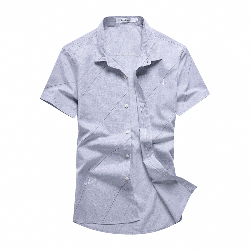 summer short-sleeved shirts men joker young men's leisure shirt 220322