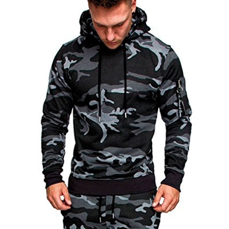 Sports Fashion Men's Fashion Hoodies Suits Camouflage Clothing Style Jacket Outdoor Tracksuit Sets/Pants/Tops 220803