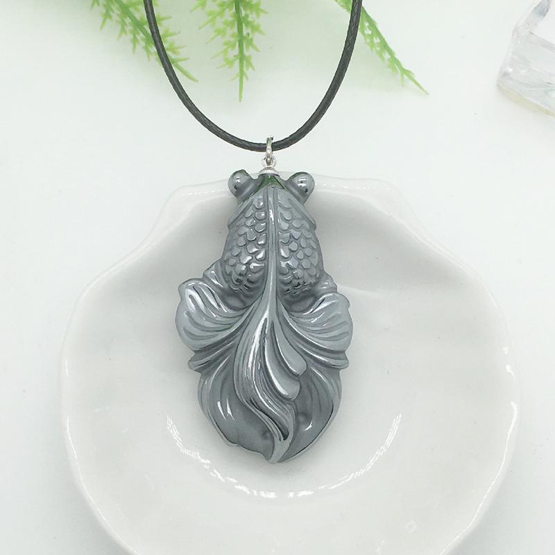 Pendant Necklaces Wholesale Terahertz Natural Stone Pendants Carving Gold Fish Necklace Energy Crystal Gift Fashion JewelryPendant
Pendant Necklaces Wholesale Terahertz Natural Stone Pendants Carving Gold Fish Necklace Energy Crystal Gift Fashion JewelryPendant