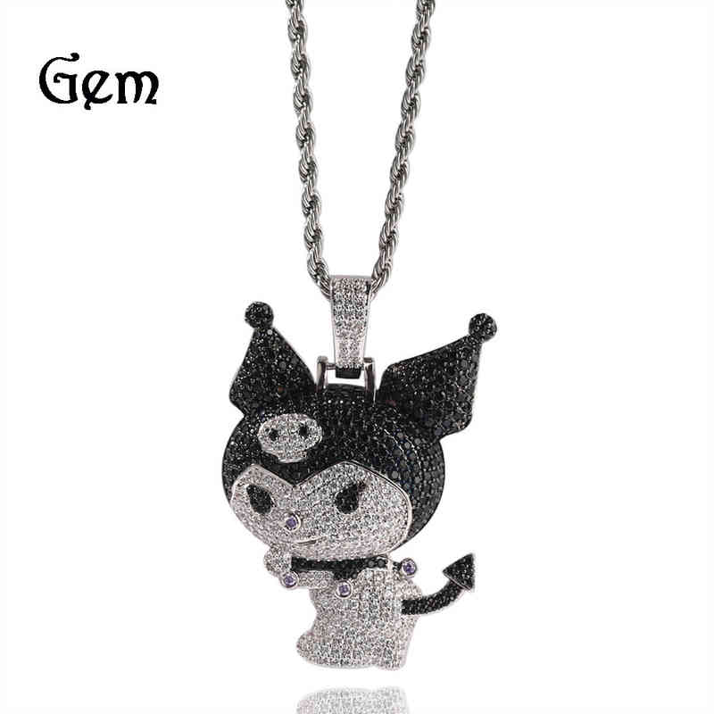 Gu Meng's new zircon little devil Kuromi kulomi cartoon Pendant Necklace personalized versatile dign Necklace
Gu Meng's new zircon little devil Kuromi kulomi cartoon Pendant Necklace personalized versatile dign Necklace