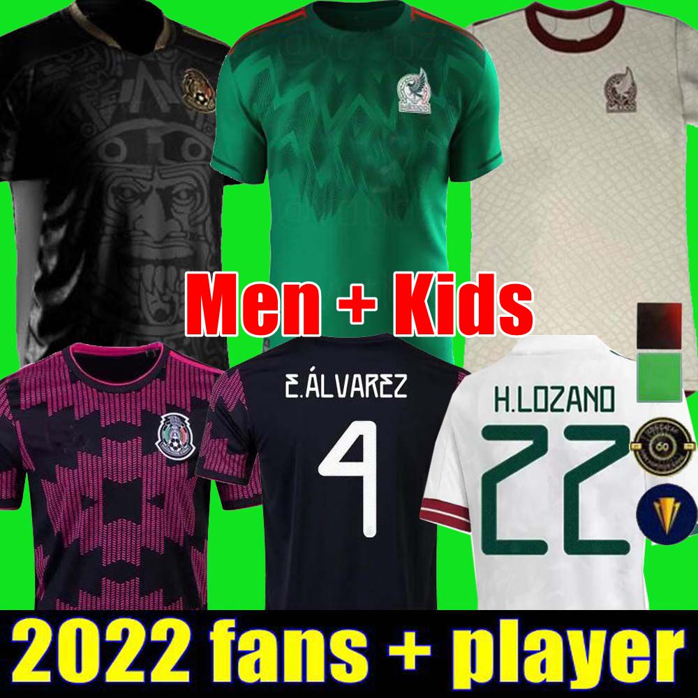 Player Version Fans 2021 2122 Mexico Soccer Jersey Copa America 22 23 CHICHARITO LOZANO MORENO Corona RAUL Men Kids Women Football Shirts MARQUEZ ALVAREZ Vega, 2022 home adult
Player Version Fans 2021 2122 Mexico Soccer Jersey Copa America 22 23 CHICHARITO LOZANO MORENO Corona RAUL Men Kids Women Football Shirts MARQUEZ ALVAREZ Vega, 2022 home adult