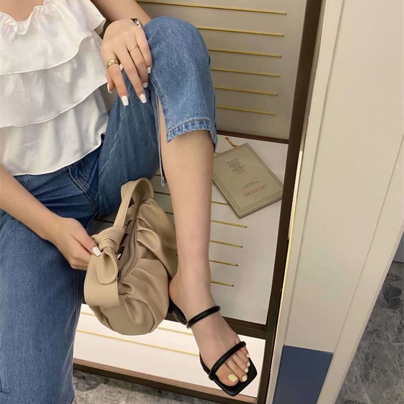 sandals female ins joker to wear the new summer fashion slippers bottom with Roman women lykjyx 210306