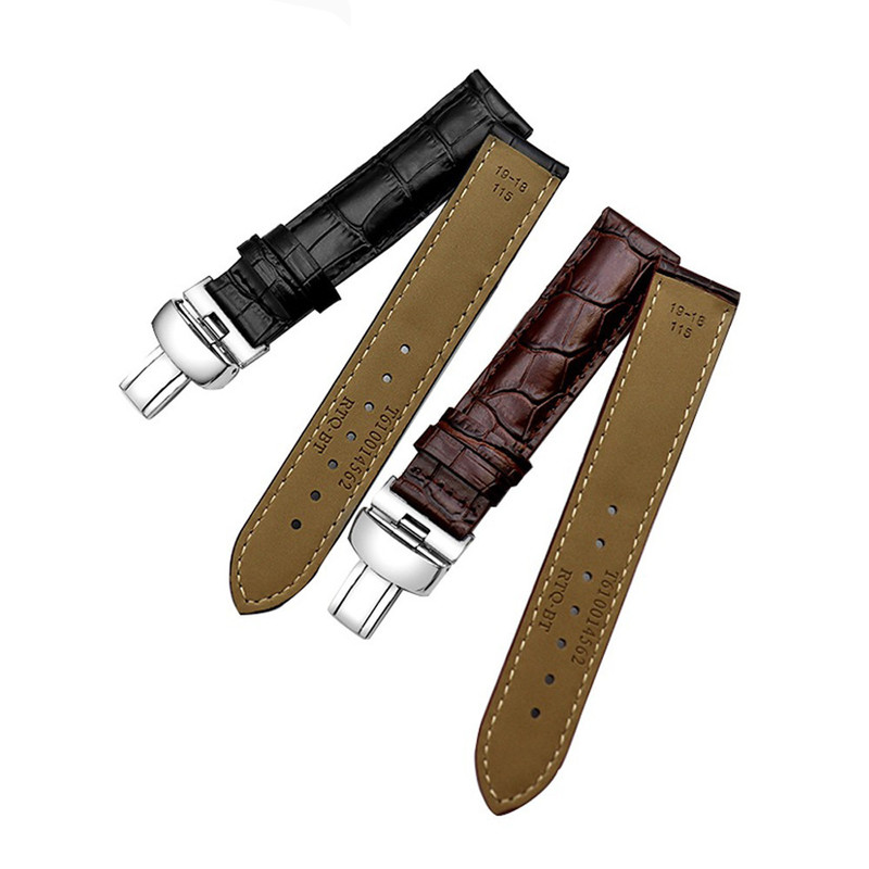 Handmade Genuine Leather watch band 19mm 20mm 21mm 22mm for Tissot Lilock Curved Strap Belt 1853 Substitute for T41 High Quality 220622