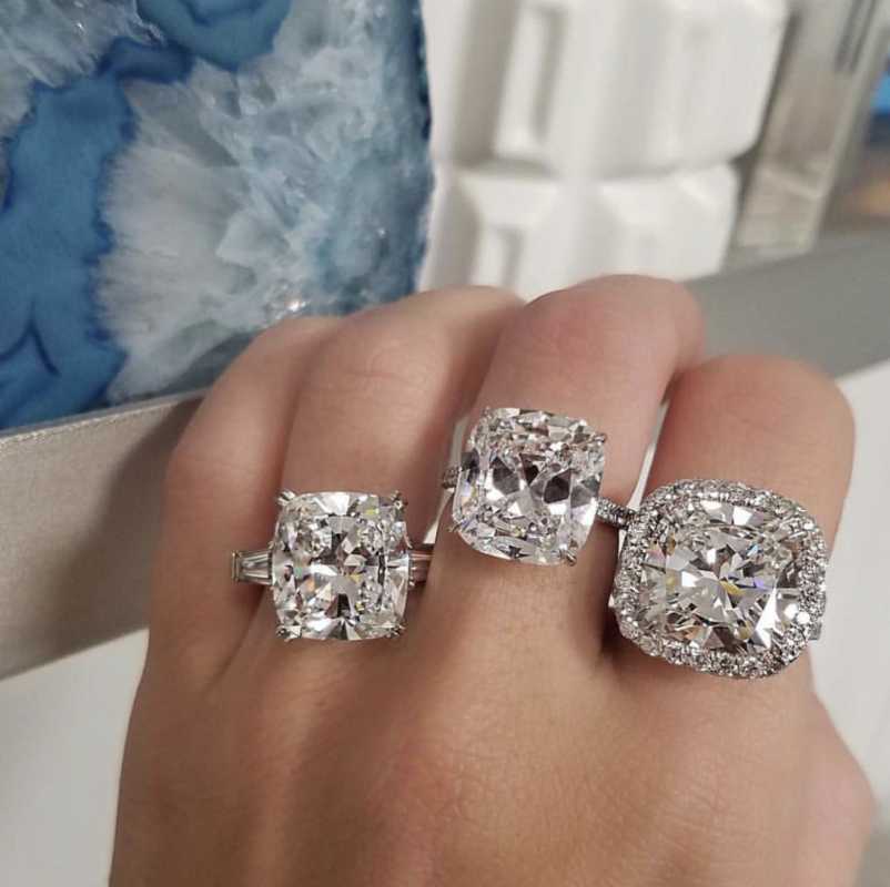 Cluster Rings Original 925 Silver Ring 5CT Cushion Cut Simulated Diamond Wedding Engagement Cocktail Women Topaz Finger Fine JewelryCluster
Cluster Rings Original 925 Silver Ring 5CT Cushion Cut Simulated Diamond Wedding Engagement Cocktail Women Topaz Finger Fine JewelryCluster