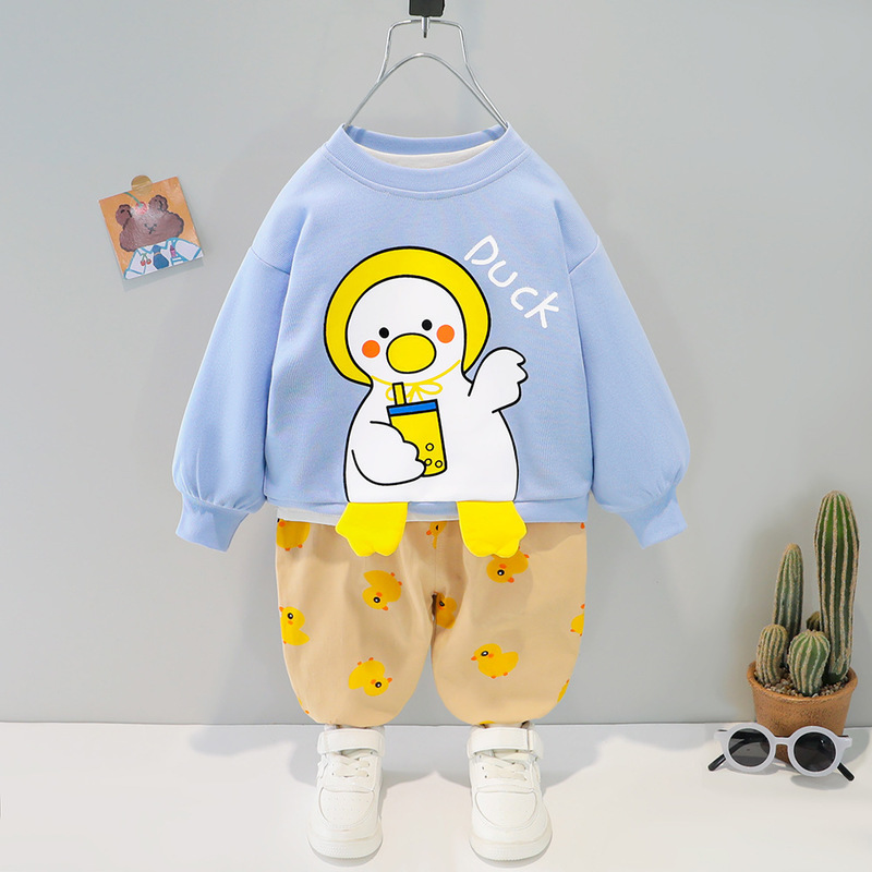 LZH Spring Baby Girl Boys Clothes For born Long Sleeve Top+Trousers 2pcs Outfit Kids Tracksuit Suit Infant Clothing Sets 220326