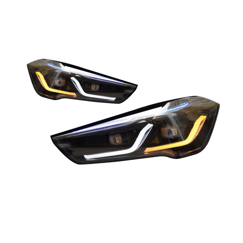 Front Head Lights For X1 F48 20 17-20 21 LED Headlights Blue DRL Turn Signal High Beam Angel Eyes Parking Light