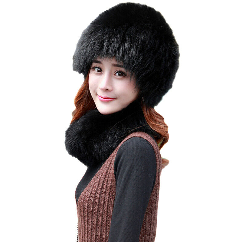 Real Fox Fur Hats Scarf For Women Winter Warm Soft Cap Black White Grey
Real Fox Fur Hats Scarf For Women Winter Warm Soft Cap Black White Grey