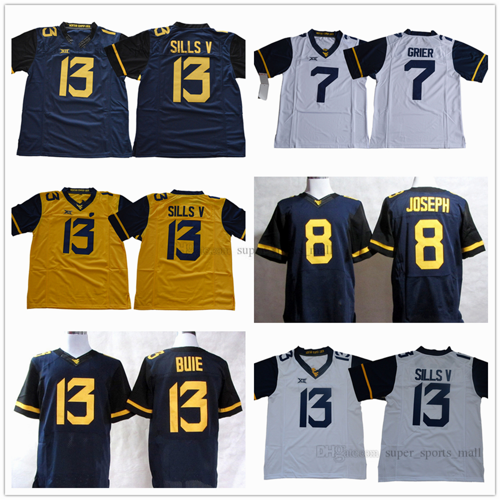 NCAA West Virginia Mountaineers College Football Jerseys 13 David Sills 7 White Limited 8 Karl Joseph High Quality Stitched Jersey Red White, As picture
NCAA West Virginia Mountaineers College Football Jerseys 13 David Sills 7 White Limited 8 Karl Joseph High Quality Stitched Jersey Red White, As picture