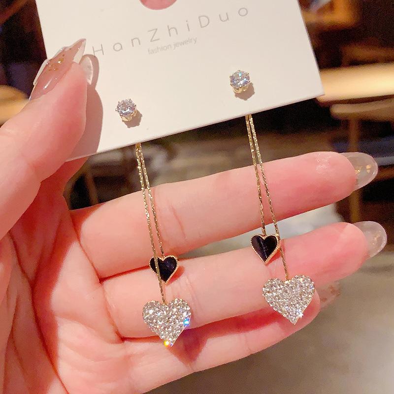 Dangle & Chandelier Arrival Crystal Love Tassel Peach Heart Long Earrings For Women Fashion Cute Sweet Jewelry GiftsDangle
Dangle & Chandelier Arrival Crystal Love Tassel Peach Heart Long Earrings For Women Fashion Cute Sweet Jewelry GiftsDangle