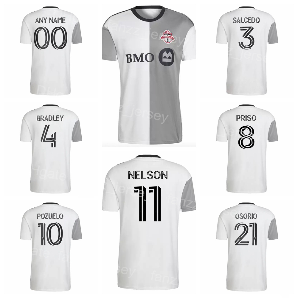 MLS Toronto FC 10 POZUELO Soccer Jersey 21 OSORIO 4 BRADLEY 11 NELSON 47 THOMPSON 25 BONO 27 ONEILL 38 PETRASSO 5 MACNAUGHTON 9 JIMENEZ Football Shirt Kits Team 22/23, White
MLS Toronto FC 10 POZUELO Soccer Jersey 21 OSORIO 4 BRADLEY 11 NELSON 47 THOMPSON 25 BONO 27 ONEILL 38 PETRASSO 5 MACNAUGHTON 9 JIMENEZ Football Shirt Kits Team 22/23, White