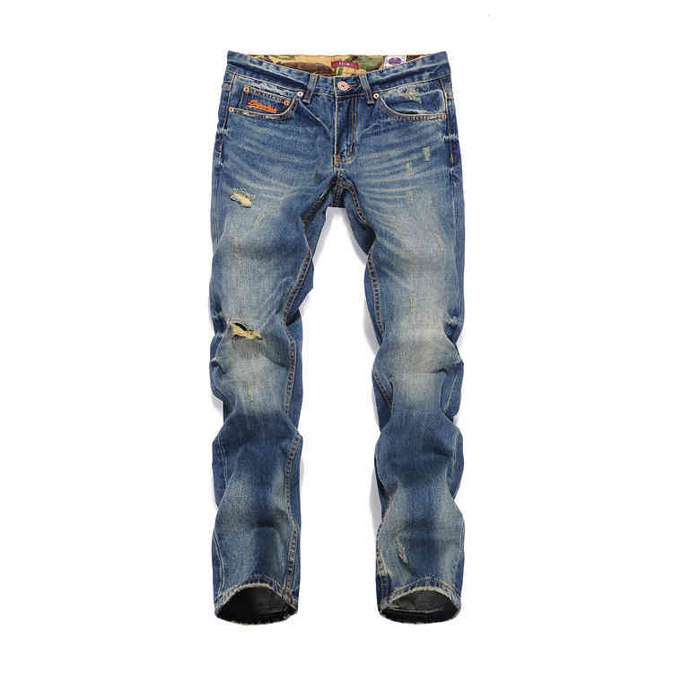 Harajuku tide brand hole ins super fire straight tube washing used jeans men's long pants u276, Deep blue
Harajuku tide brand hole ins super fire straight tube washing used jeans men's long pants u276, Deep blue