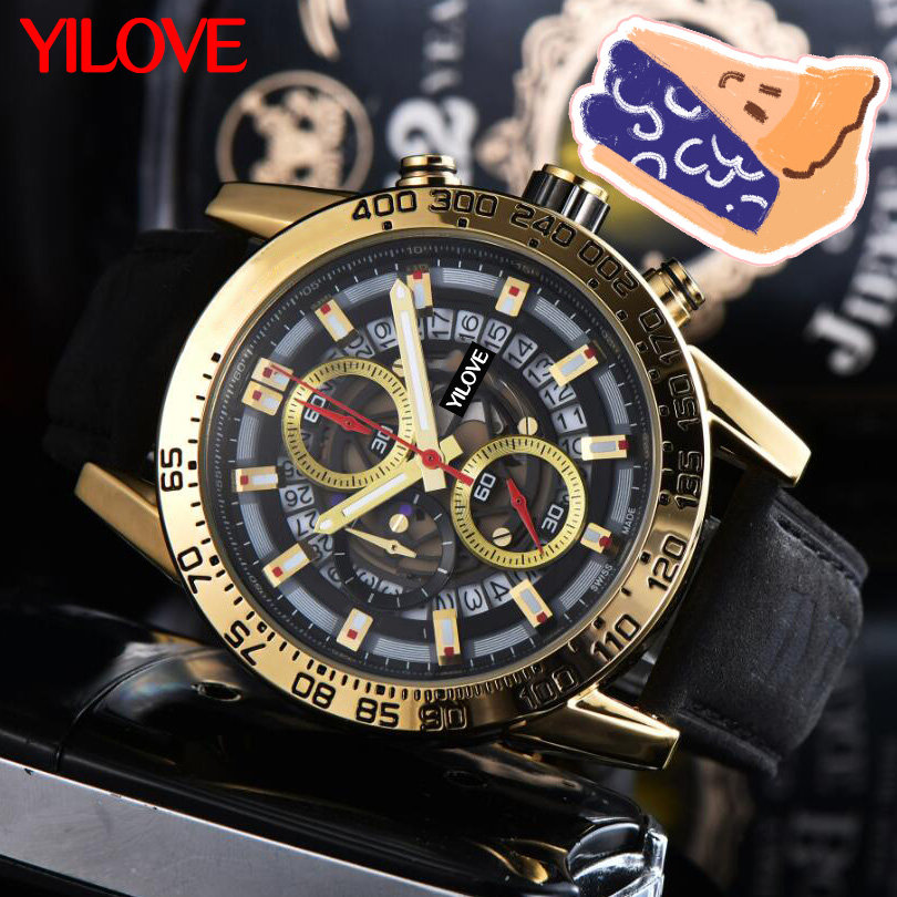 Trend Sunshine Sports Men's Luxury Watch 44mm Quartz Analog Movement Multifunctional Chronograph Clock Skeleton Calendar Week Outdoor Wristwatch, As pic
Trend Sunshine Sports Men's Luxury Watch 44mm Quartz Analog Movement Multifunctional Chronograph Clock Skeleton Calendar Week Outdoor Wristwatch, As pic