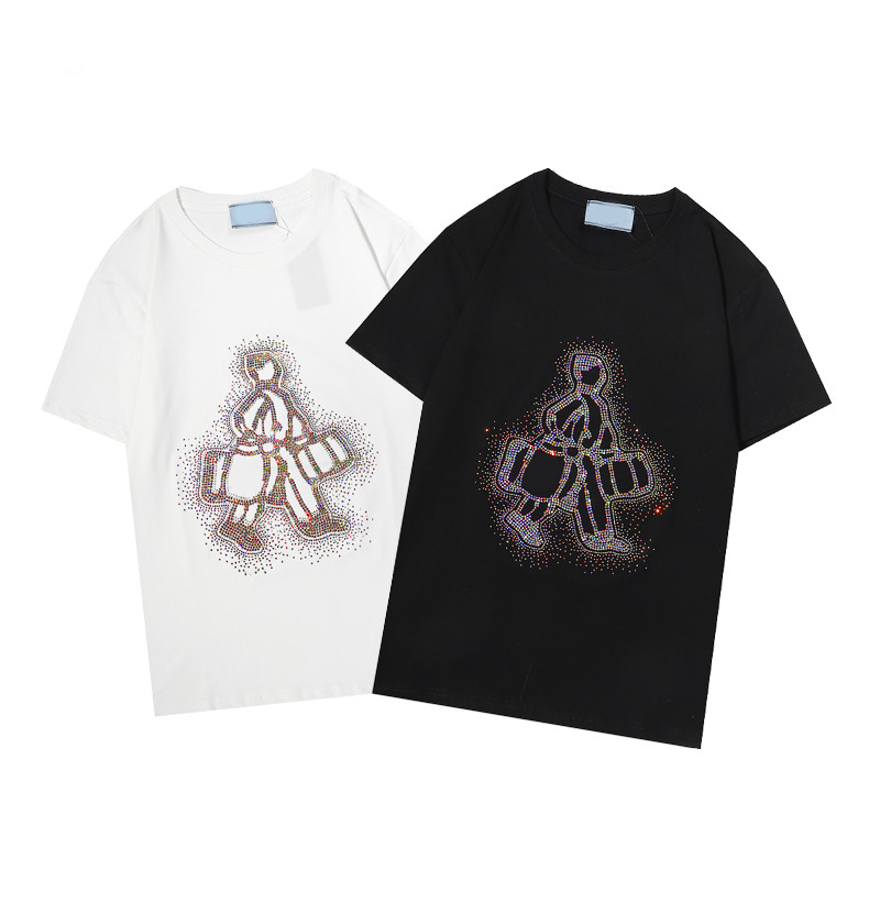 New Europe & America Men's Luxuries Designers T Shirts High Quality Men Women Couple Casual Short Sleeve Mens Round Neck letter printing Shirts A2, White
New Europe & America Men's Luxuries Designers T Shirts High Quality Men Women Couple Casual Short Sleeve Mens Round Neck letter printing Shirts A2, White