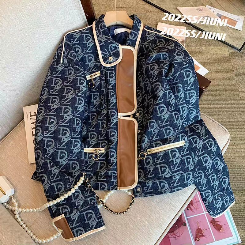 brand Designer Women' Jackets Senior sense of baseball clothes female 2022 spring and Autumn new loose temperament fashion retro niche, Blue
brand Designer Women' Jackets Senior sense of baseball clothes female 2022 spring and Autumn new loose temperament fashion retro niche, Blue