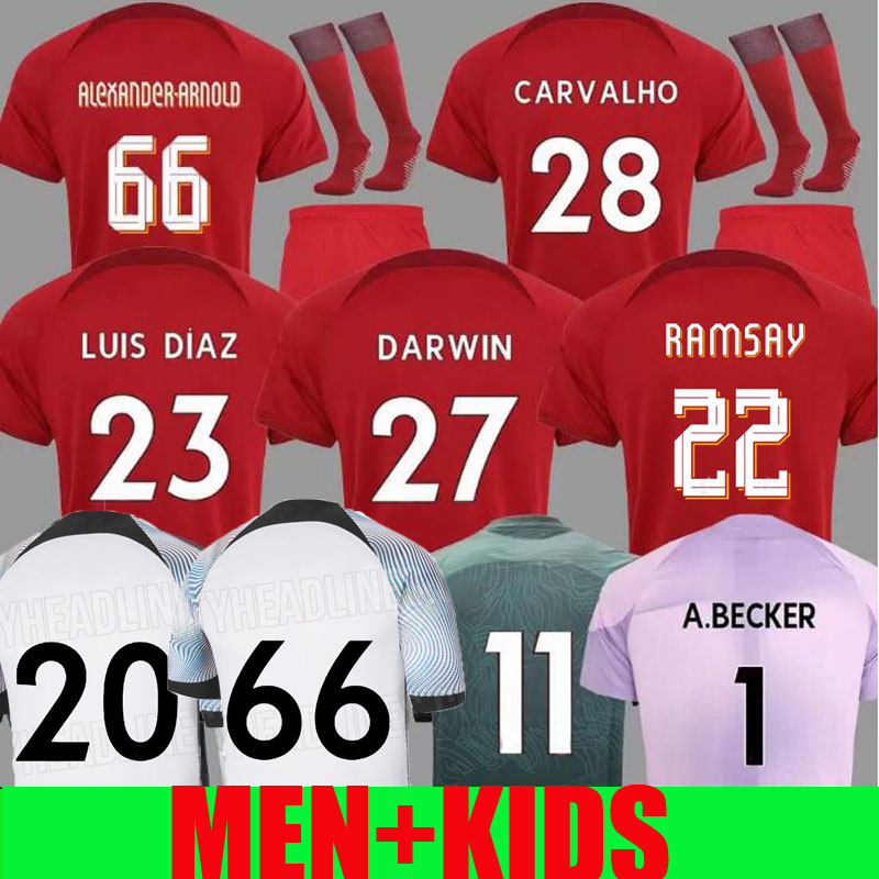 21 22 23 season home away 3rd soccer jerseys Carvalho 2022 2023 Mohamed Diogo Luis DIaz football shirts men kids kit uniform Fabio Alexander Arnold DARWIN 27 Alisson gk, 22/23 gk
21 22 23 season home away 3rd soccer jerseys Carvalho 2022 2023 Mohamed Diogo Luis DIaz football shirts men kids kit uniform Fabio Alexander Arnold DARWIN 27 Alisson gk, 22/23 gk
