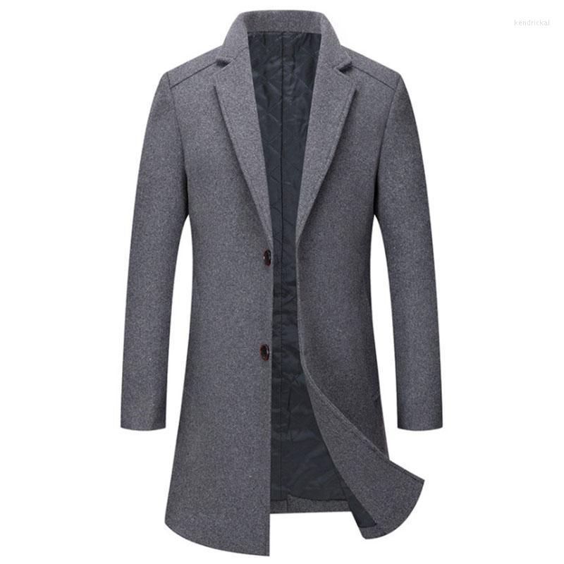 Men's Wool & Blends Brand Mens Woolen Overcoat Autumn Winter Solid Color Long Trench Coat Men Slim Fit Thick Casual Windbreaker Jacket Kend2, Black
Men's Wool & Blends Brand Mens Woolen Overcoat Autumn Winter Solid Color Long Trench Coat Men Slim Fit Thick Casual Windbreaker Jacket Kend2, Black