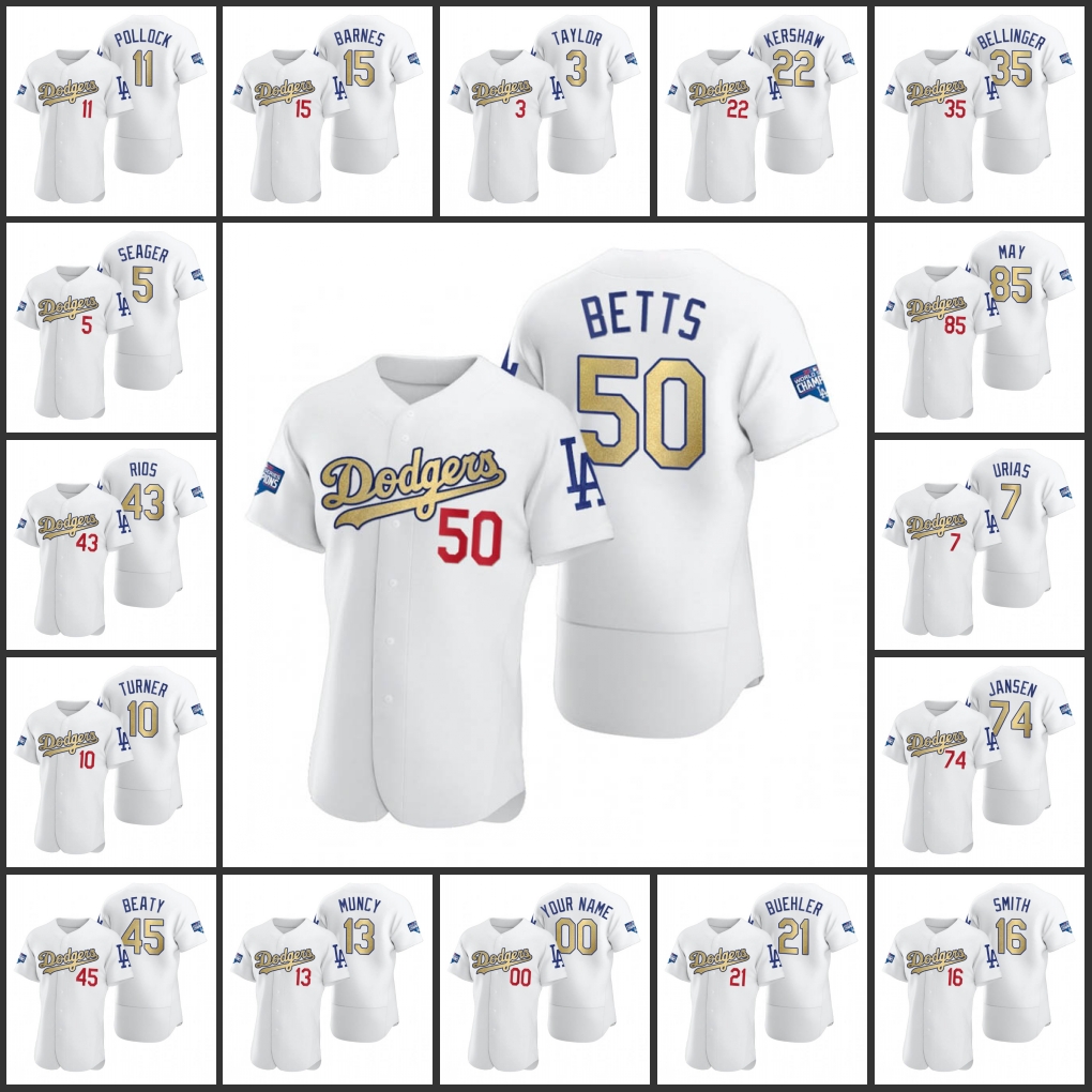 Los Angeles''Dodgers''Men Women Youth Dustin May Walker Buehler Julio Urias Cody Bellinger Mookie Betts Custom White Gold Program Authentic Jersey
Los Angeles''Dodgers''Men Women Youth Dustin May Walker Buehler Julio Urias Cody Bellinger Mookie Betts Custom White Gold Program Authentic Jersey