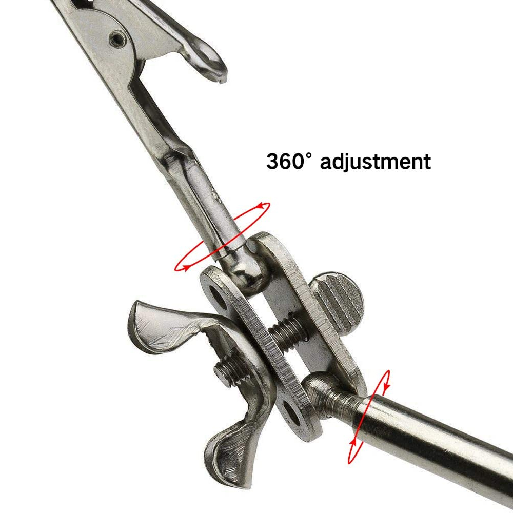 Welding Equipment Helping Hands Soldering Station 35X 12X Magnifying Glass LED Lighted Magnifier with Auxiliary Clips Alligator C2417531