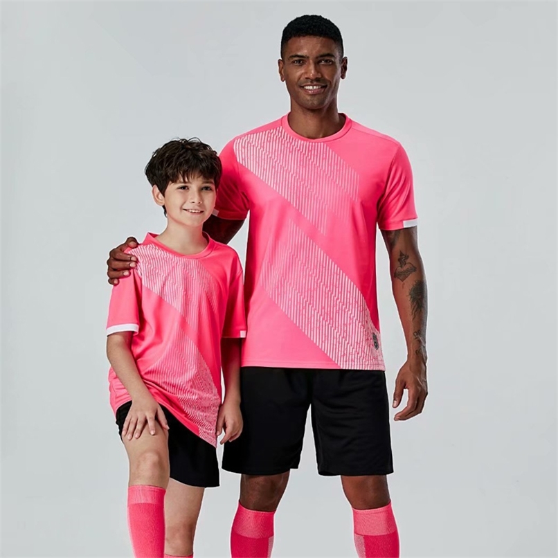 Men and Kids Pink Custom Soccer Jerseys Set Adult Football Jersey Boys Purple color parent child activity Games Uniforms 220614, Green
Men and Kids Pink Custom Soccer Jerseys Set Adult Football Jersey Boys Purple color parent child activity Games Uniforms 220614, Green