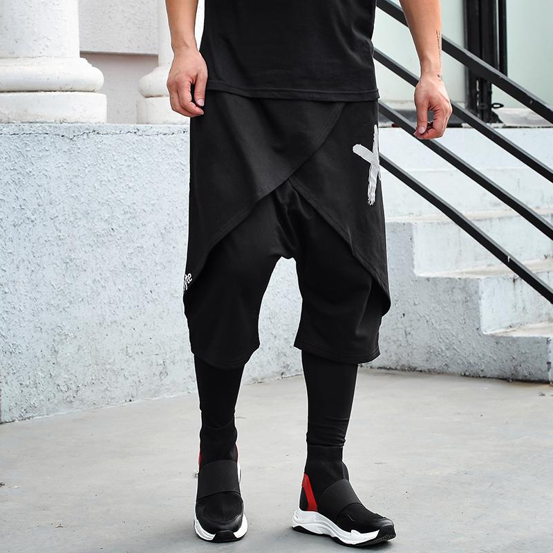 Men's Shorts Spring Summer Korean Streetwear Hip-hop Loose Casual Harem Pants Fake Two-piece Men's Sweatpants PantsMen's, Black
Men's Shorts Spring Summer Korean Streetwear Hip-hop Loose Casual Harem Pants Fake Two-piece Men's Sweatpants PantsMen's, Black