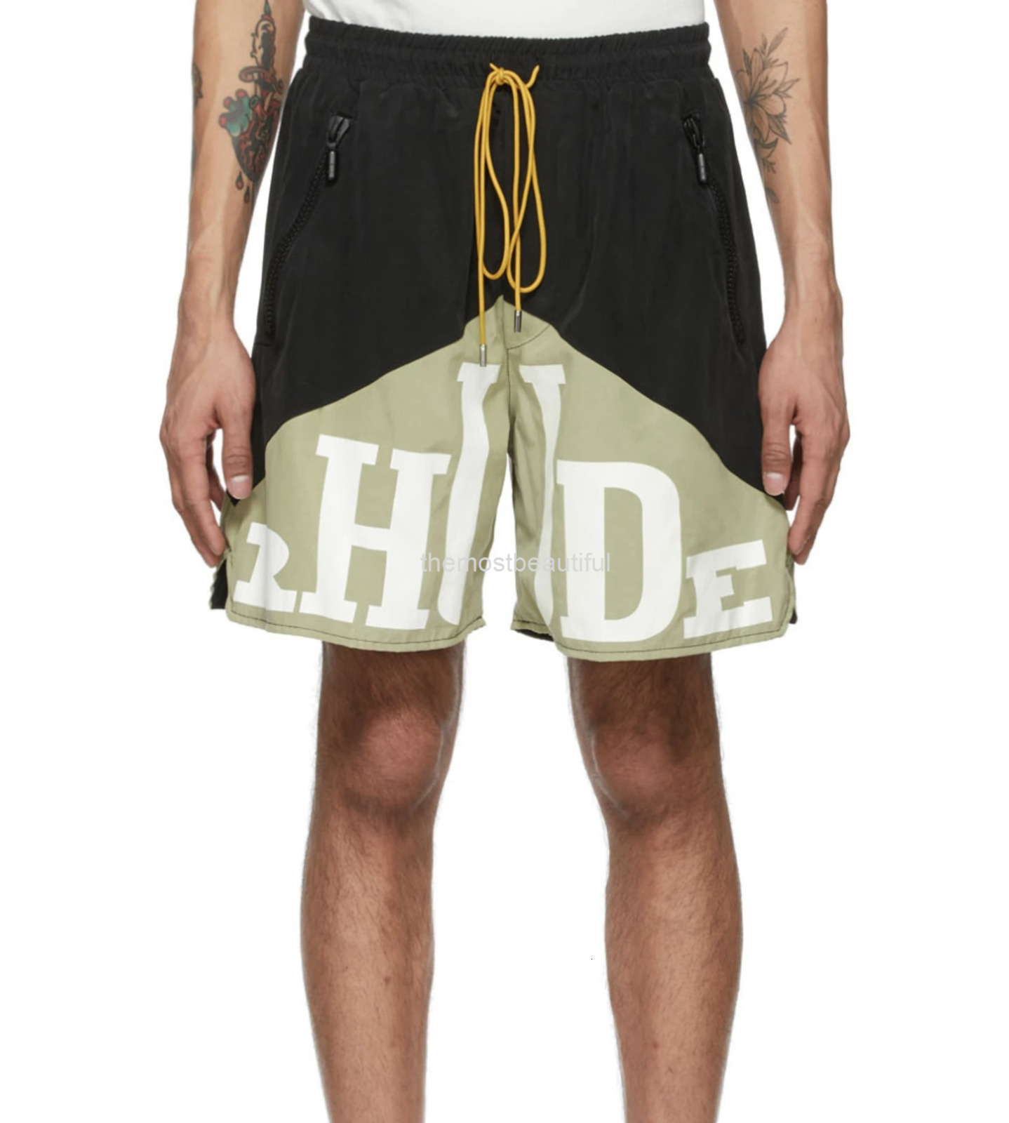 Men's Pants 22fw hip hop high street letter printing two-color splicing drawstring shorts beach pants trendy style, Color panel
Men's Pants 22fw hip hop high street letter printing two-color splicing drawstring shorts beach pants trendy style, Color panel