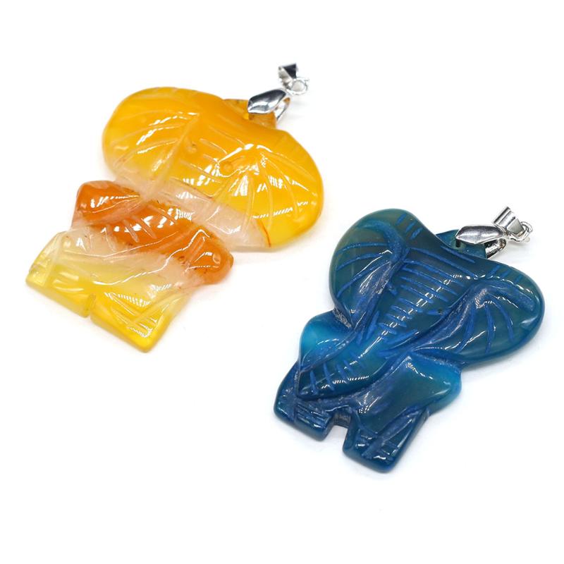 Pendant Necklaces Natural Stone Pendants Elephant Shape Agates Charms For Jewelry Making DIY Accessories Fit Bracelet Size 38x50mm
Pendant Necklaces Natural Stone Pendants Elephant Shape Agates Charms For Jewelry Making DIY Accessories Fit Bracelet Size 38x50mm