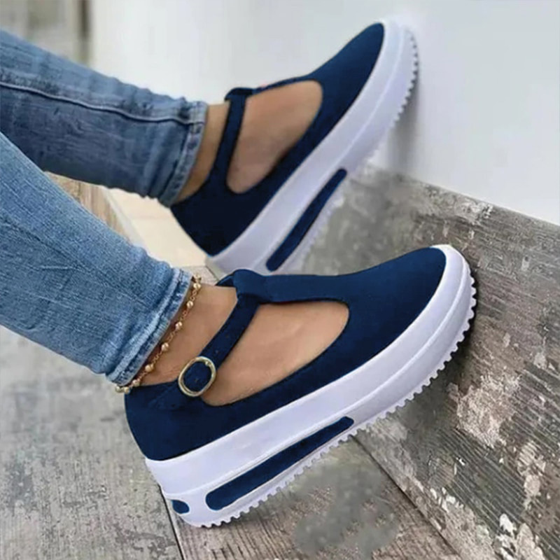 Summer Women Shoes Thick Bottom Platform Flat Ladies Wedges Sandals Buckle Strap Casual Female Footwear Shake 220602