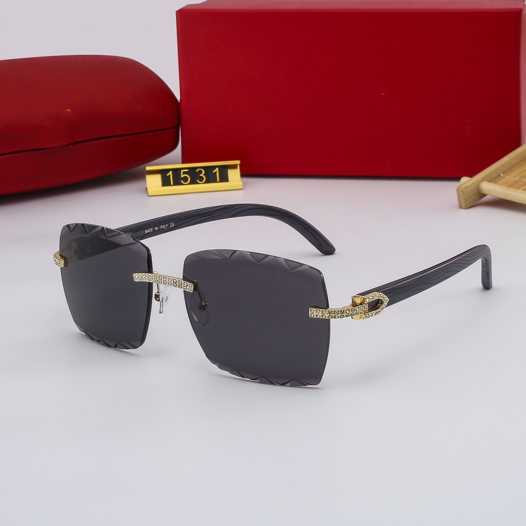 1531 Carter Designer Sunglasses Man Woman Sunglasses Men Women Diamond frame Rimless lens glass with box
1531 Carter Designer Sunglasses Man Woman Sunglasses Men Women Diamond frame Rimless lens glass with box