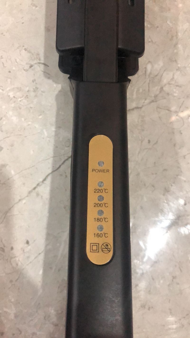 new arrival 160-220 degree black hair straighter Tourmaline ceramic 10 levels EU/US/UK/EU plug