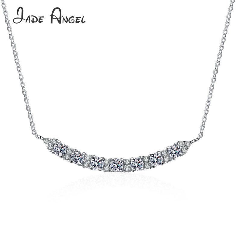 Chains ANGEL 925 Sterling Silver Moissanite Smile Pendant Necklace 0.7ct VVS D Color Ideal Cut 7 Stars Diamond For WomenChains
Chains ANGEL 925 Sterling Silver Moissanite Smile Pendant Necklace 0.7ct VVS D Color Ideal Cut 7 Stars Diamond For WomenChains