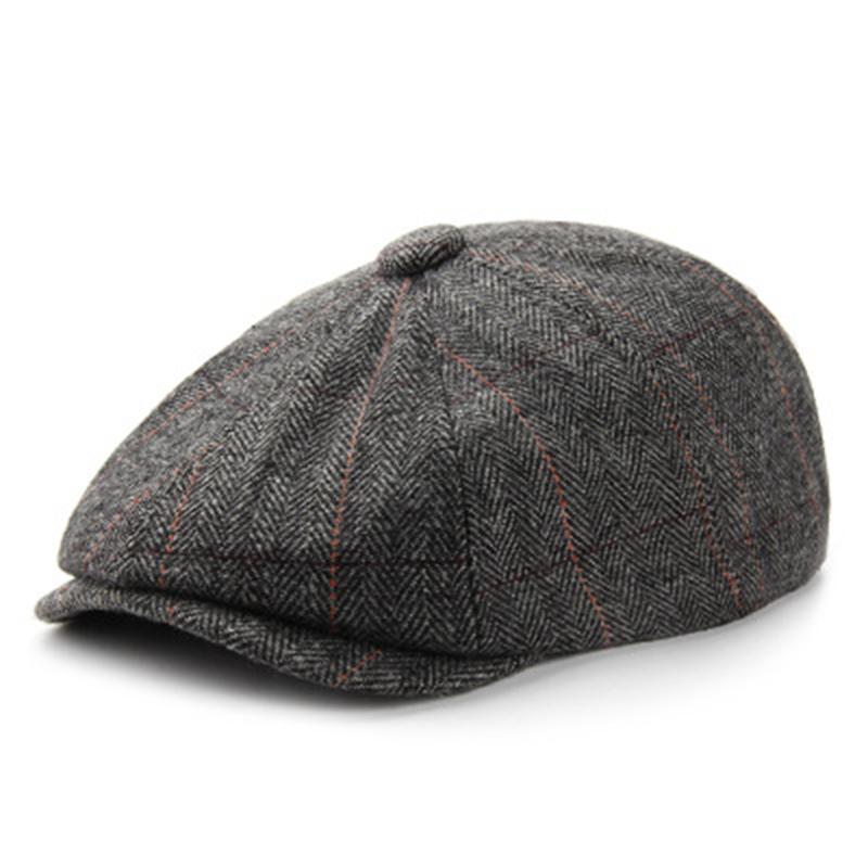 Berets Grid Tweed Sboy Cap Herringbone Men Women Gatsby Retro Hat Driver Wool Flat Casquette Drop BLM98Berets, Dark grey
Berets Grid Tweed Sboy Cap Herringbone Men Women Gatsby Retro Hat Driver Wool Flat Casquette Drop BLM98Berets, Dark grey