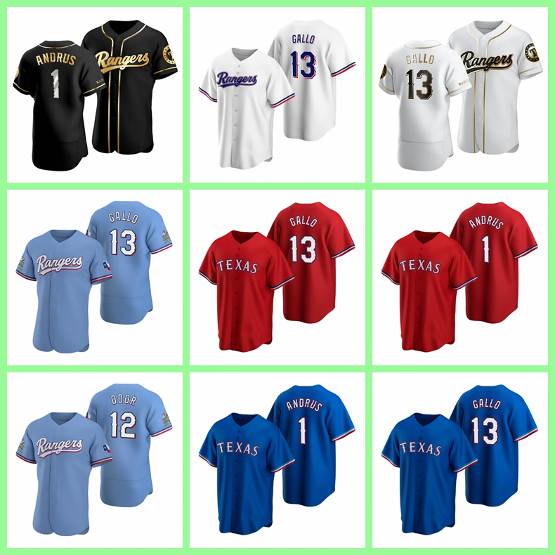 Texas''Rangers Baseball Jersey custom 13 Joey Gallo 29 Adrian Beltre 7 Ivan Rodriguez 12 Rougned Odor 5 Willie Calhoun 17 Shin-Soo Choo 620, Nik logo
Texas''Rangers Baseball Jersey custom 13 Joey Gallo 29 Adrian Beltre 7 Ivan Rodriguez 12 Rougned Odor 5 Willie Calhoun 17 Shin-Soo Choo 620, Nik logo
