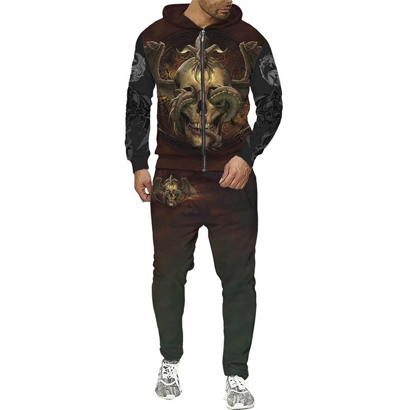 Men' Tracksuits Men Winter Suit Gothic 3D Skull Dragon Print Hoodies Suits Casual Sportswear Cool Pant Set Men' Clothing TrakcsuitMen, 15694
Men' Tracksuits Men Winter Suit Gothic 3D Skull Dragon Print Hoodies Suits Casual Sportswear Cool Pant Set Men' Clothing TrakcsuitMen, 15694