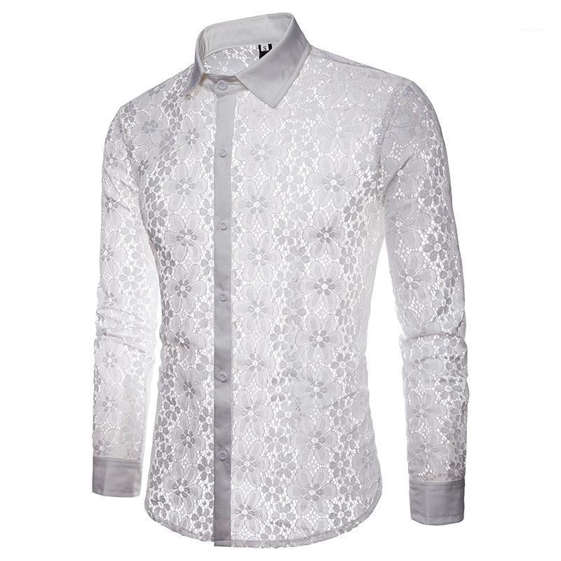 Men' Casual Shirts Handsome And Flamboyant Cool Full Lace Fashion Design Nightclub Prom Wedding Long-sleeved Lapel Shirt, Black
Men' Casual Shirts Handsome And Flamboyant Cool Full Lace Fashion Design Nightclub Prom Wedding Long-sleeved Lapel Shirt, Black