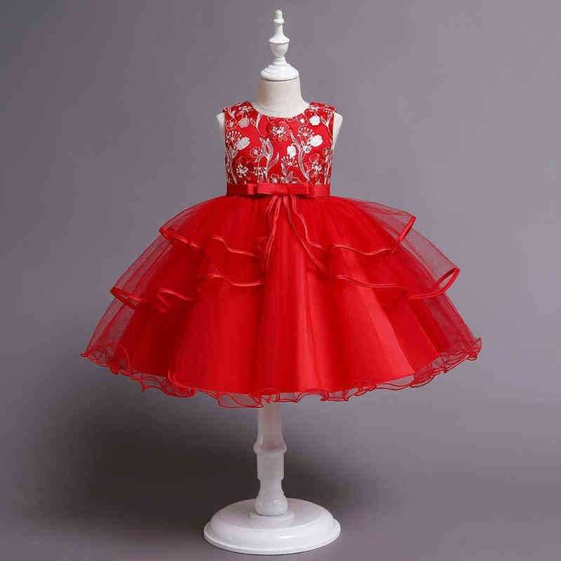 European Style Cute KIds Performance Clothing Children's Cake Wedding Dress Girls Dress Exquisite Princess Tutu Princess Dress Y220510